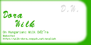 dora wilk business card